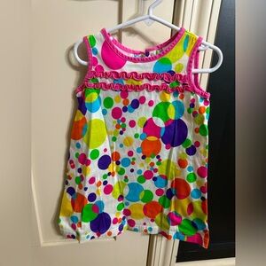 Hanna Andersson girls’ multicolor polka dot dress size 100/4T